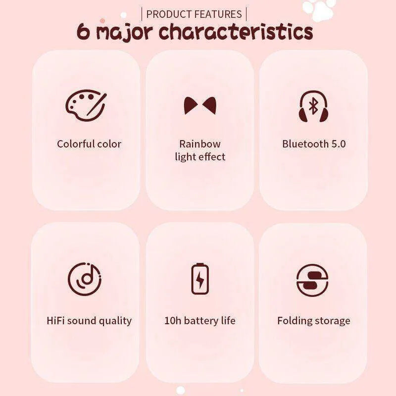 Cute cat headphones for her