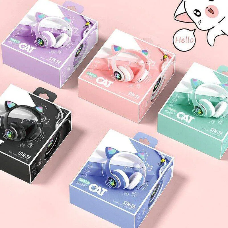 Cute cat headphones for her