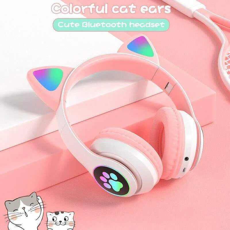 Cute cat headphones for her